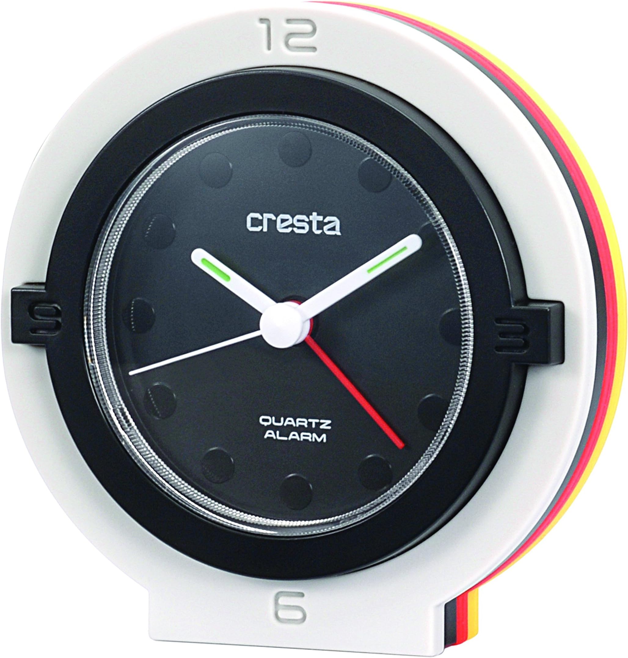 Cresta, BAA13 °F8 M550bt Quartz Analogue Wekker Met Verwisselbare kleur, (Zwart)