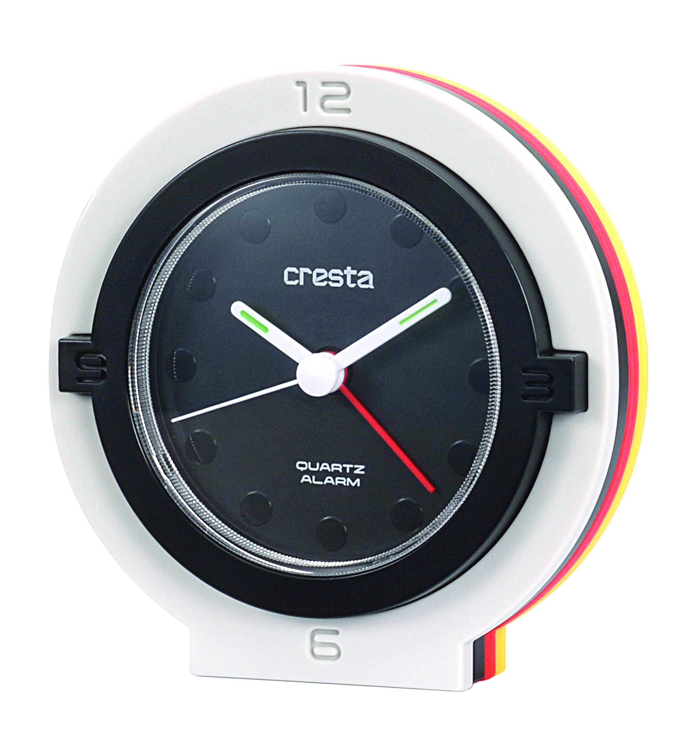 Cresta, BAA13 °F8 M550bt Quartz Analogue Wekker Met Verwisselbare kleur, (Zwart)
