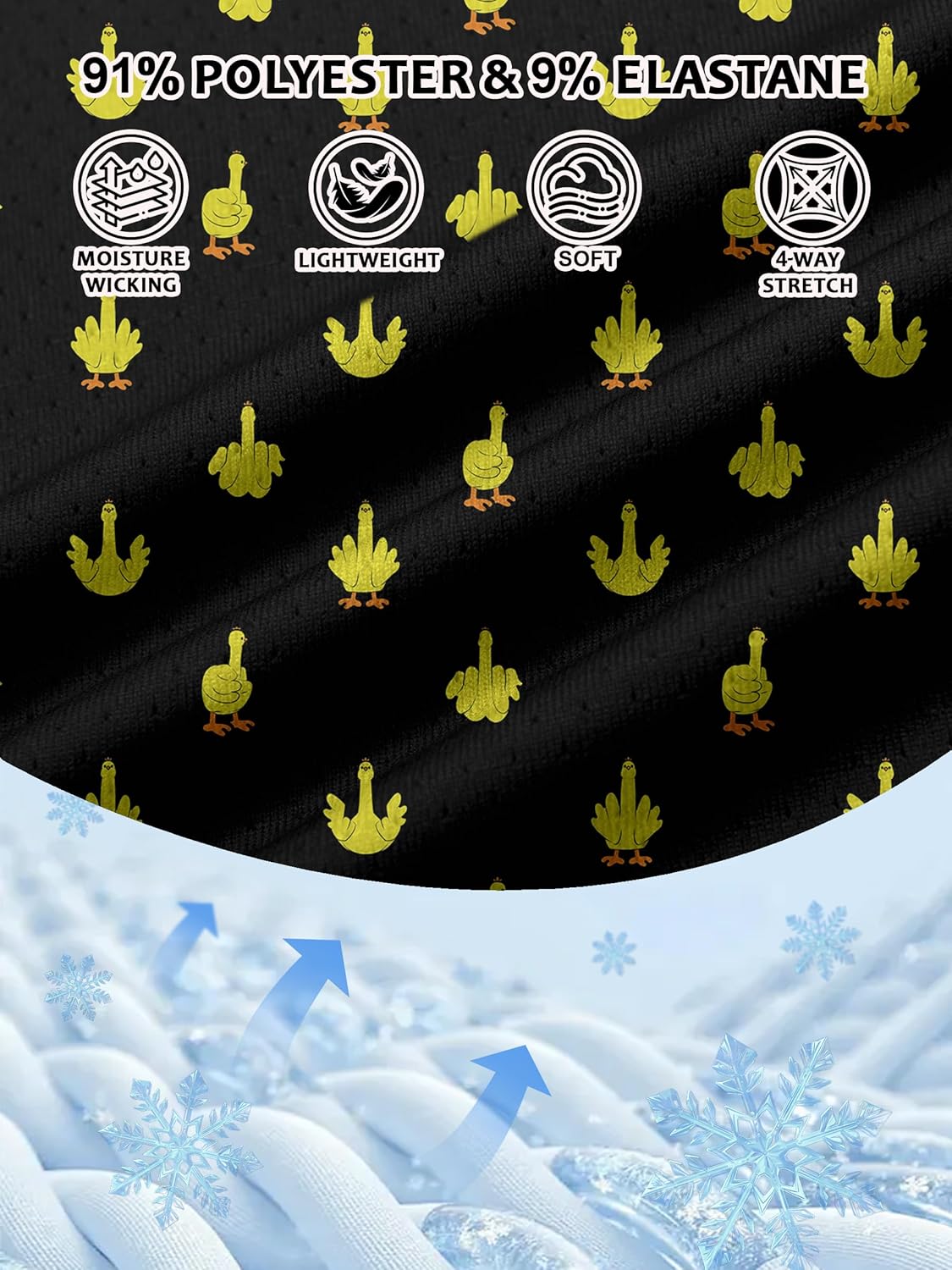 ZITY Select Mens Golf Shirts Short Sleeve UPF 50+ Print Performance Polo Moisture Wicking Casual Collared Golf Shirts for Men - Image 5