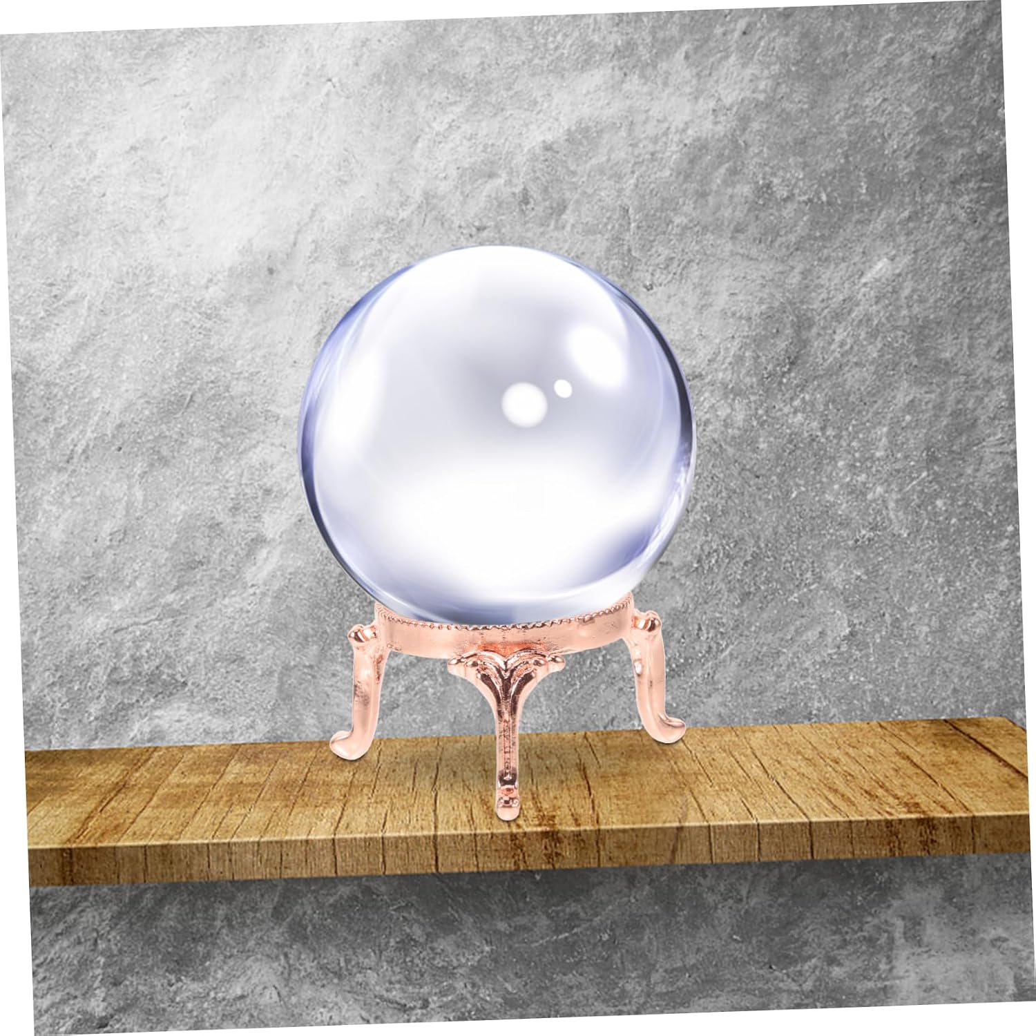 2 Pack Metal Crystal Ball Display Holder Pedestal Stand for Decor