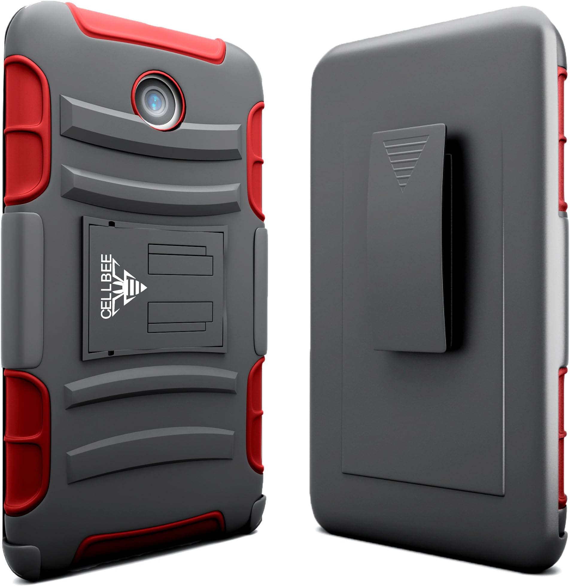 Nexus 6 Case, CellBee® [Life Companion] Google Nexus 6 Case Dual Layer Heavy Duty Holster Case with Kickstand and Locking Belt Swivel Clip for Google Nexus 6 (Classic Flavor)