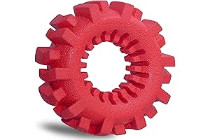 GOOLA Rubber Tire Dog Toy for Aggressive Chewers