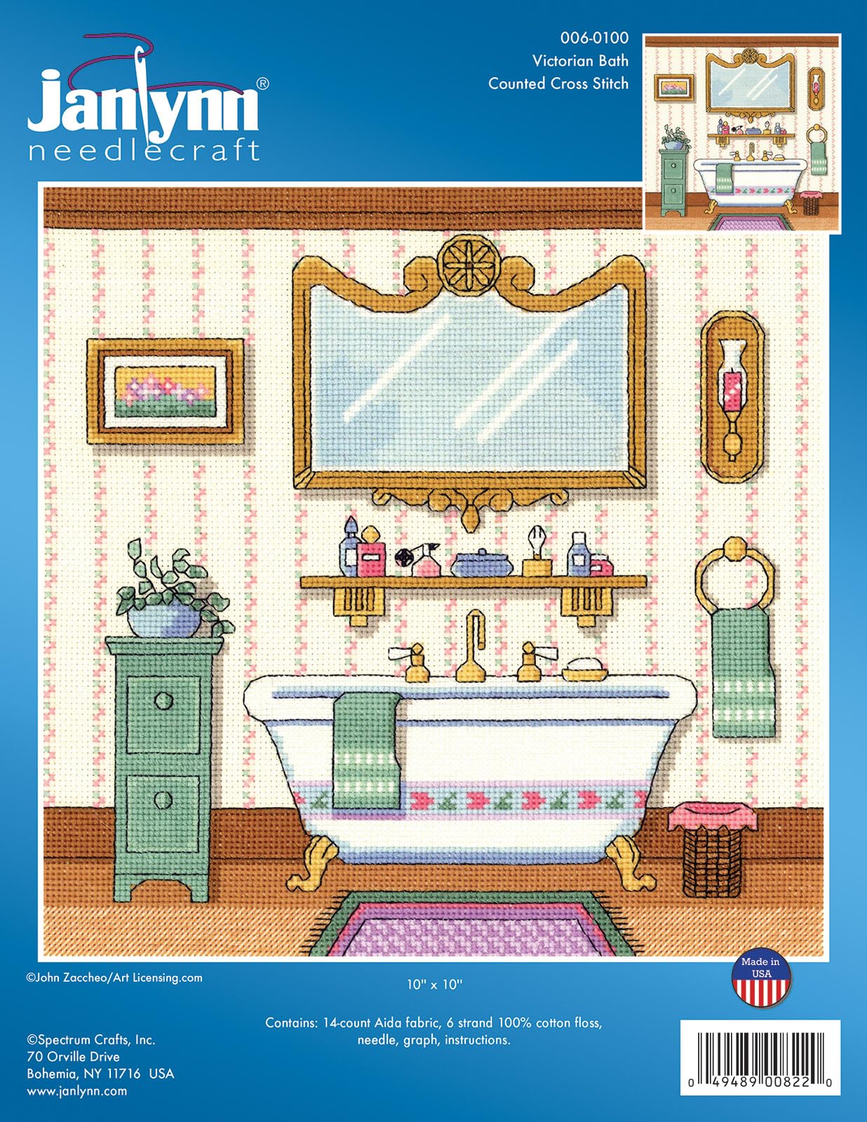 Janlynn Kit de broderie au point de croix compté