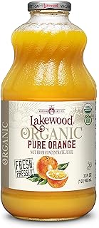 Lakewood Organic Pure Orange, 32 Ounce (Pack of 6)