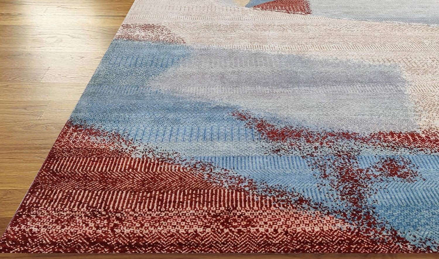 Abstract Rug Made from Wool 8x10 Luxury Rug Modern Rug Art Home Décor Contemporary Rug Transitional Rug Texture Art Unique Item DN. 7134