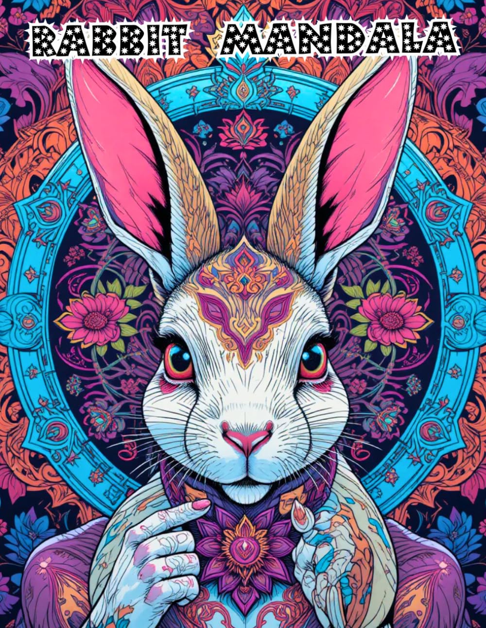 Majestic Rabbit Mandalas: 50 Unique Zen Animal Designs for Mindfulness, Relaxation, and Stress Management