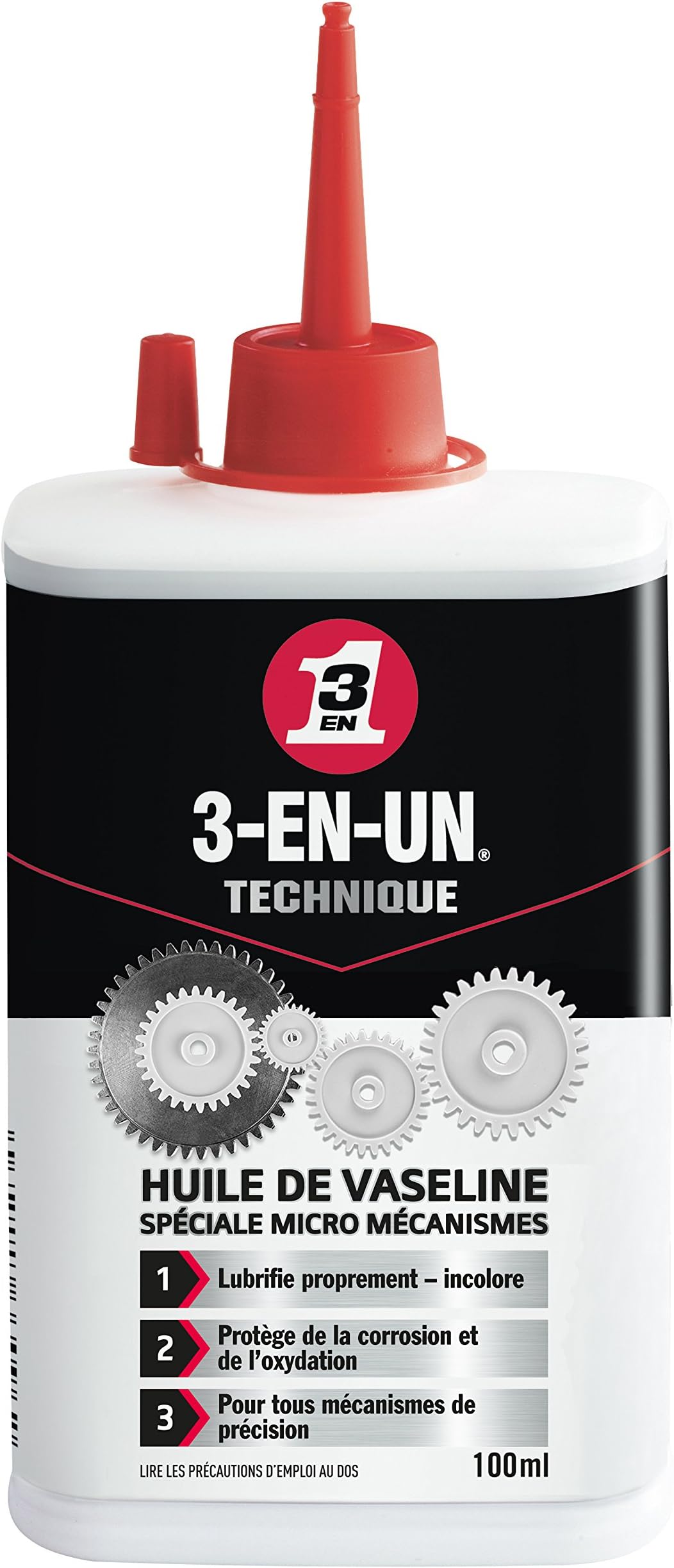 3-In-One Technique Vaseline Oil Extra Fine Burette - Penetrates Quickly Compatible with All Metals - Precise Application and Drip Dosage 100 ml