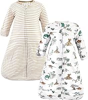 Vista 71 de Hudson Baby Saco de dormir unisex de algodón con manga larga para bebé, saco, manta