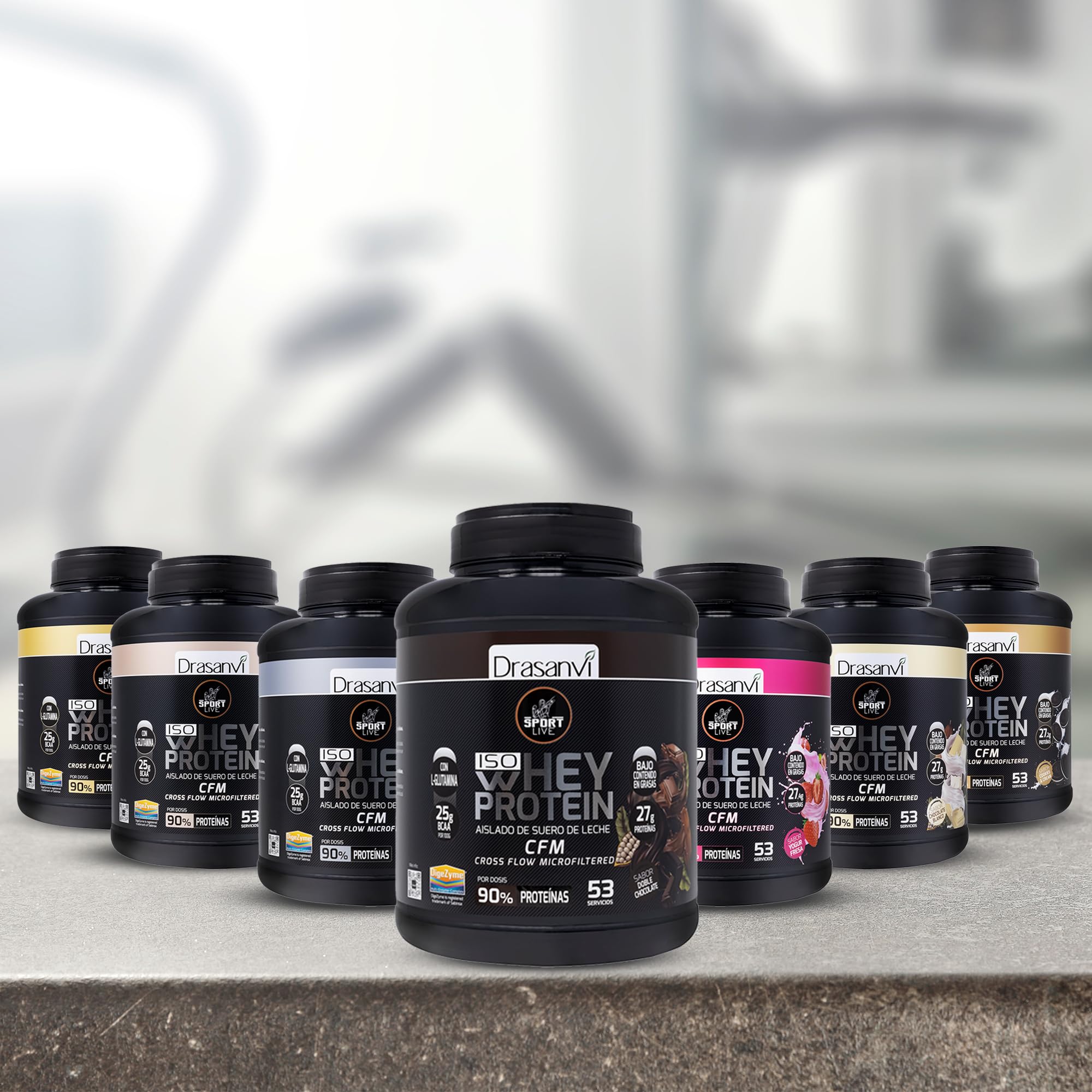 SPORT LIVE Whey protein isolate | Aislado de proteína en polvo | Proteina whey isolada de suero de leche | Proteinas que ayudan a aumentar tu masa muscular | Doble chocolate| 1.600 GR| Drasanvi | Aislado de Proteina de Rapida Absorcion con Bajo Contenido