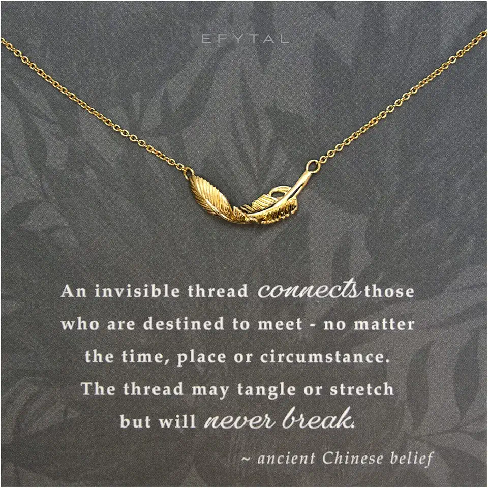 Presentes de Amigo para Mulheres, Colar de Amizade de Prata Esterlina ou Banhado a Ouro, Presentes para Melhores Amigos, Relacionamento de Longa Distância, Presentes para Amigas Mulheres, Prata esterlina, banhado a ouro, Sem Pedra Preciosa