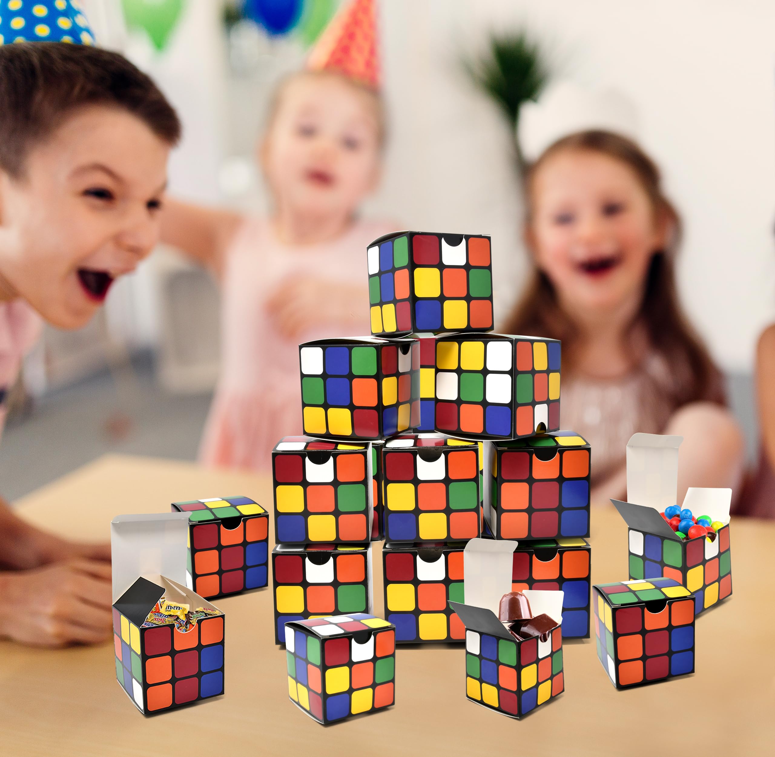 Set De 24 Mini Cubos Mágicos De 3 Cm – Ecológicos Y Coloridos, Regalo Educativo Para Fiestas Y Premios Escolares