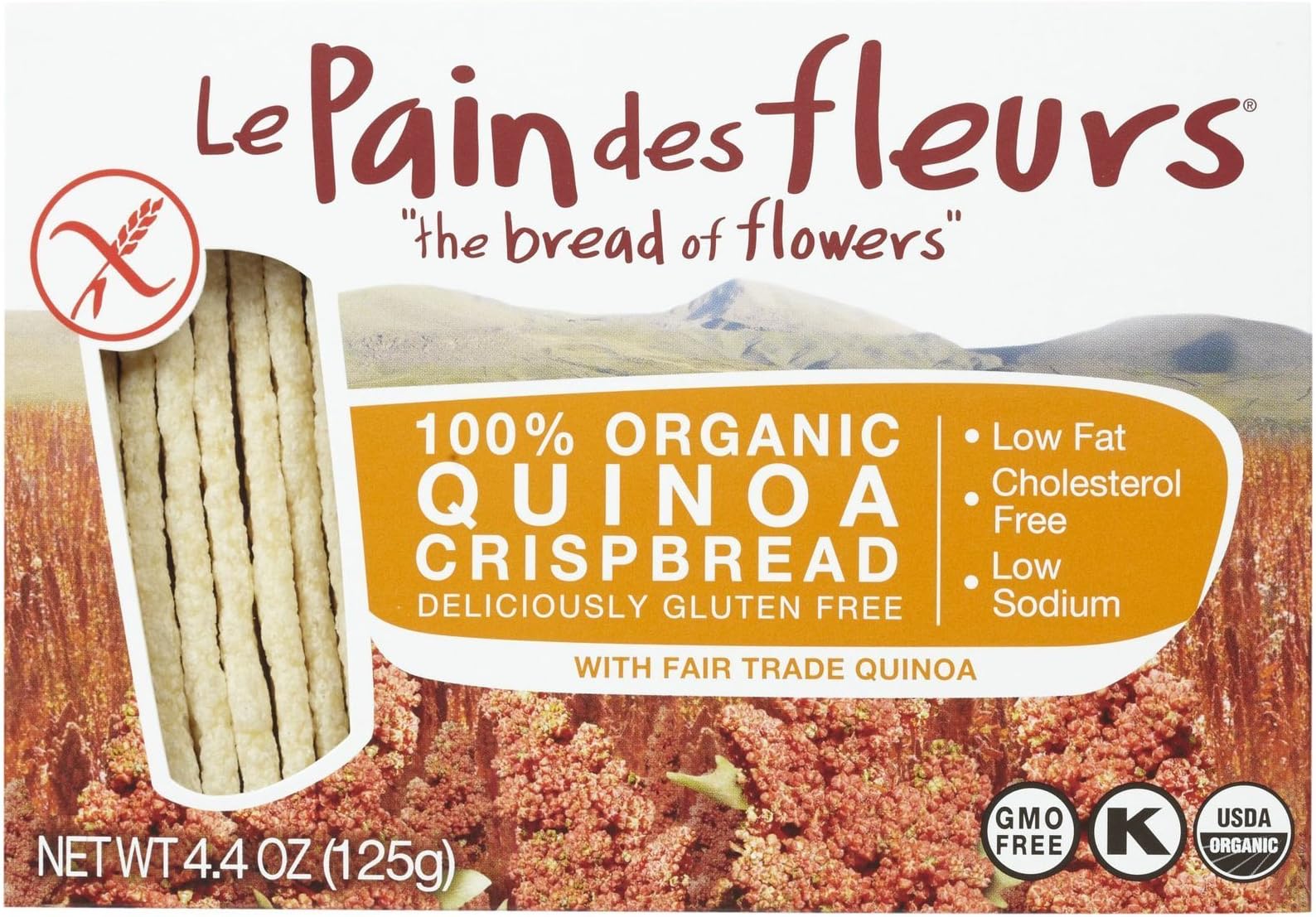 Le Pain des FleursOrganic Quinoa Crispbread, 4.41 oz