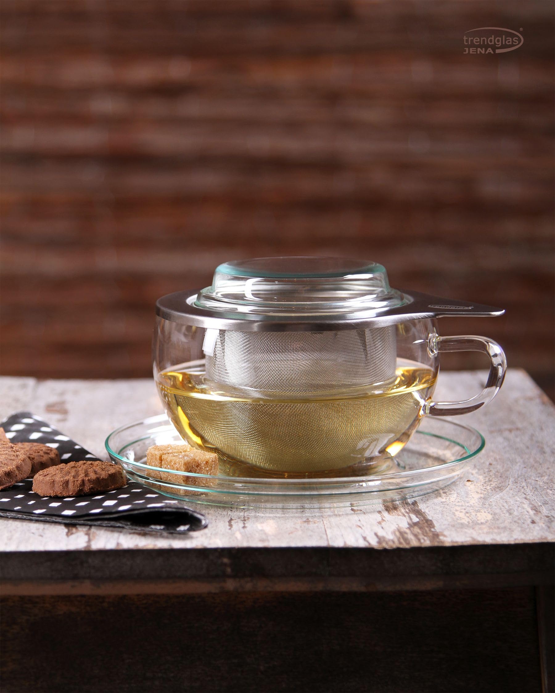 Trendglas Jena, Tazza da tè con Filtro in Acciaio