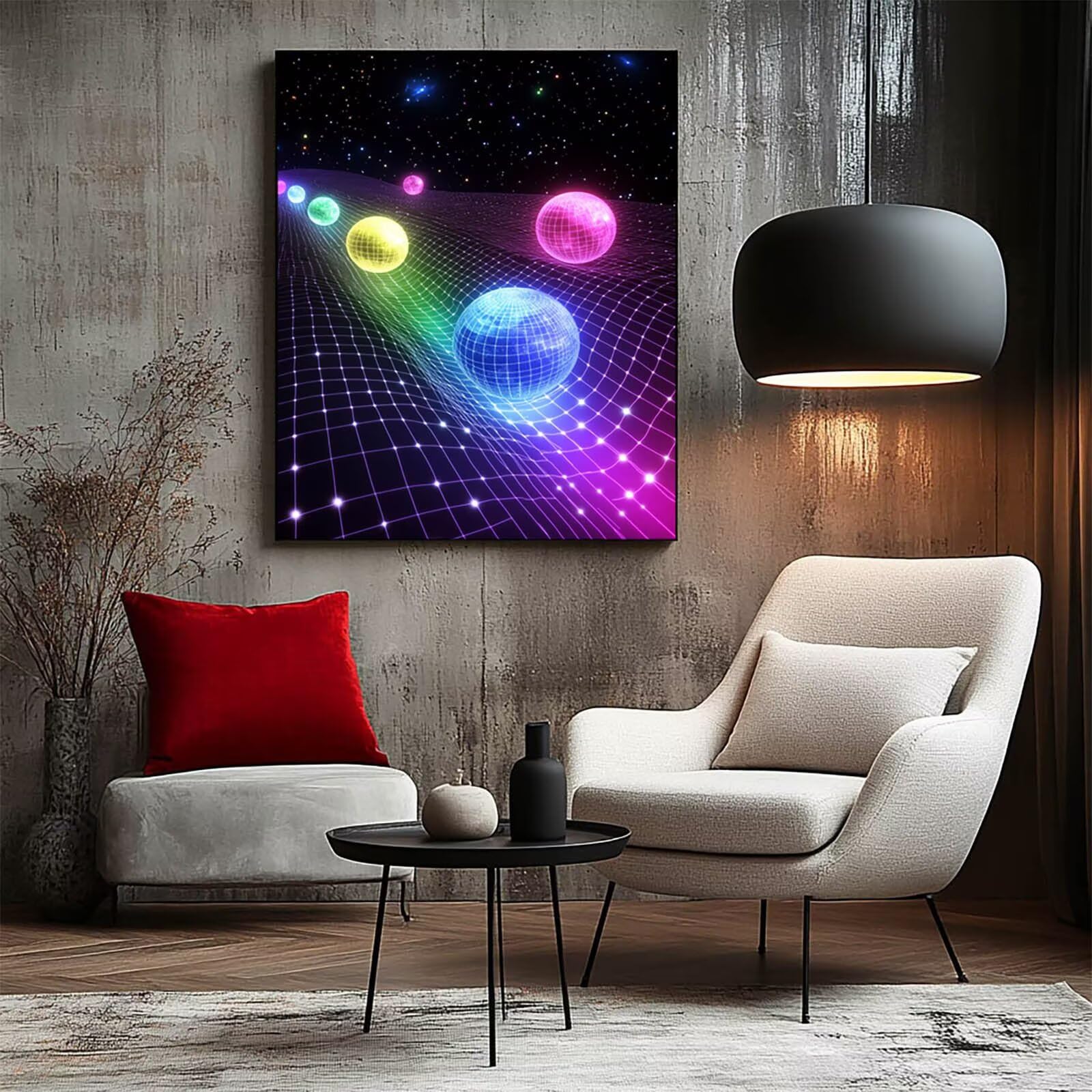 LSJ251 Malowanie po numerach, malowanie po numerach, płótno dla dzieci, artykuły plastyczne na ścianę, 137 x 102 cm, gwiaździste niebo, kolorowy obraz na płótnie, rękodzieło dla dorosłych, dekoracja