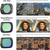 Vista 5 de NEEWER Juego de filtros magnéticos ND y CPL y efectos compatibles con DJI OSMO Pocket 3, paquete de 14 CPL ND8/16/32/64/128/256/1000 ND8/PL ND16/PL