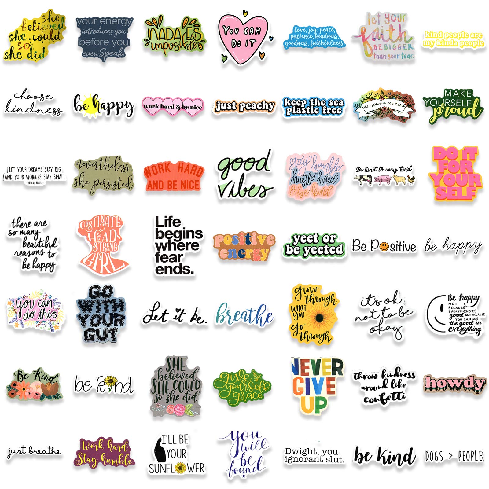 Buy 200pcs Inspirational Stickers for Laptop, Motivational Quotes Decals for Women Positive