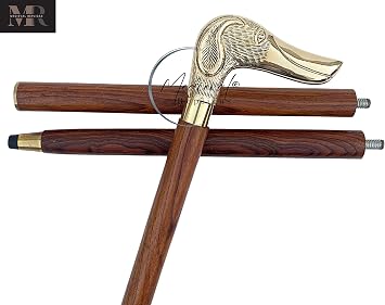 37 Inch Wooden Brass Cane Stick with Ball Wonka Colonial Walking Cane Knob for Men Sticks Antique Victorian Bastón Elegante Para Caminar Elegant Walking Women Rosewood Brass Handle Canes On Top