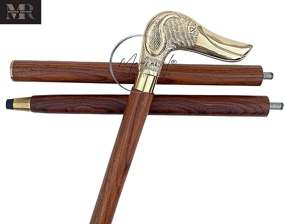 37 Inch Wooden Brass Cane Stick with Ball Wonka Colonial Walking Cane Knob for Men Sticks Antique Victorian Bastón Elegante Para Caminar Elegant Walking Women Rosewood Brass Handle Canes On Top