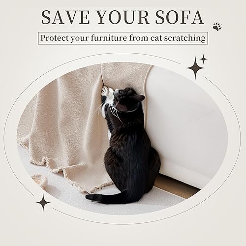 Miniatura 6 de Foreate Funda de sofá resistente al agua, funda de sofá gruesa y duradera para sofá seccional, lavable a máquina, protector de muebles para perros,
