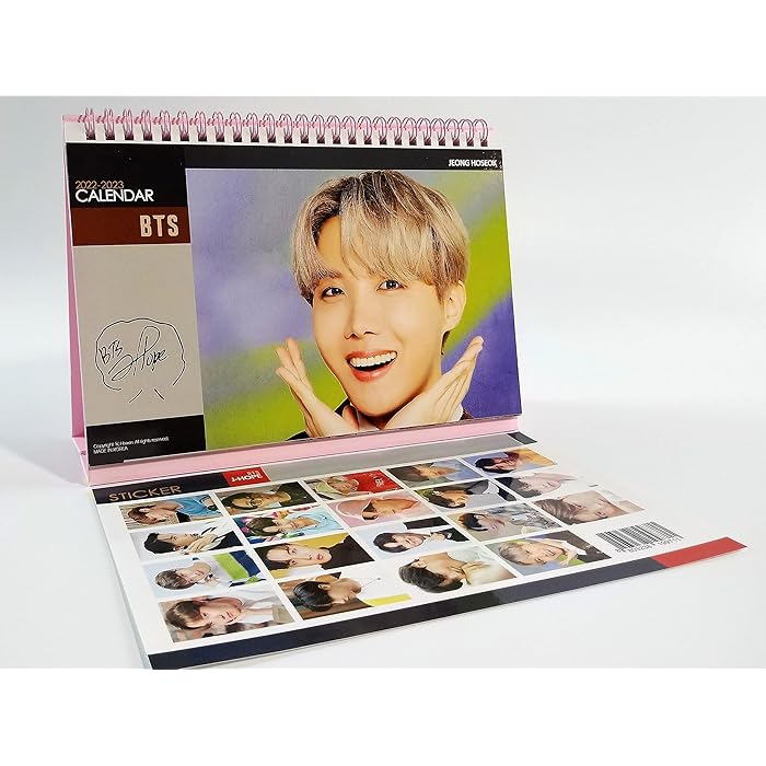 Buy 2022 2023 New BTS Desk Calendar With Stickers Set J HOPE Online
