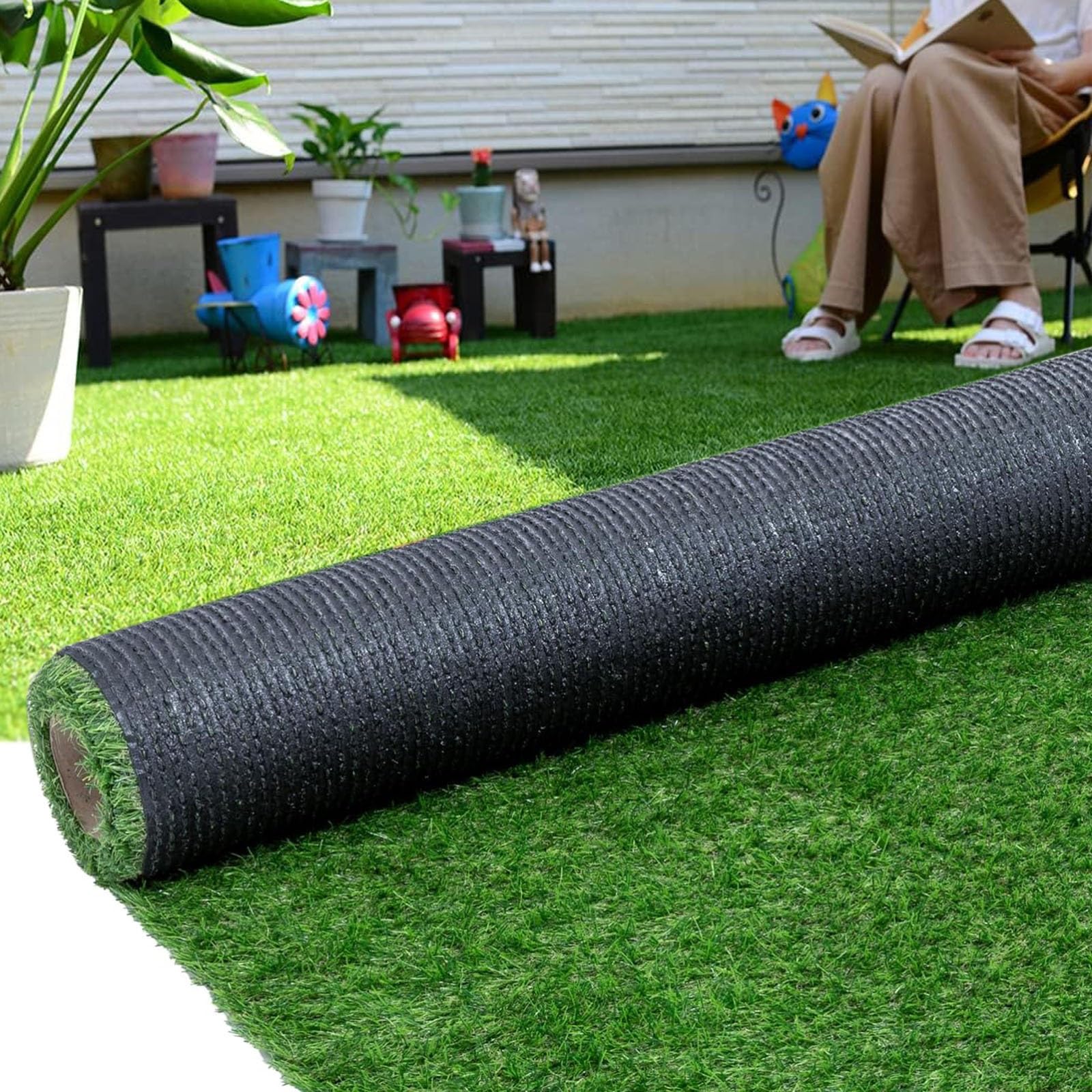 人工芝 リアル人工芝 ロール 1m×10m 密度35万本⁄m2 高