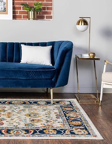 Miniatura 30 de Rugs.com Colección Aurelia Alfombra – Alfombra de Pelo Medio de 3' x 5' Color Aguamarina Perfecta para Salas de Estar, Comedores Grandes, Planos de