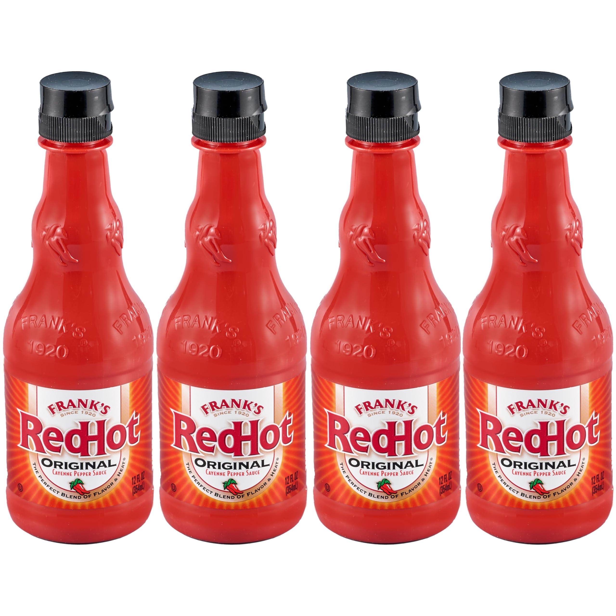 Frank's RedHot 12 Fl Oz (Pack of 4) / 4 Hot Sauce
