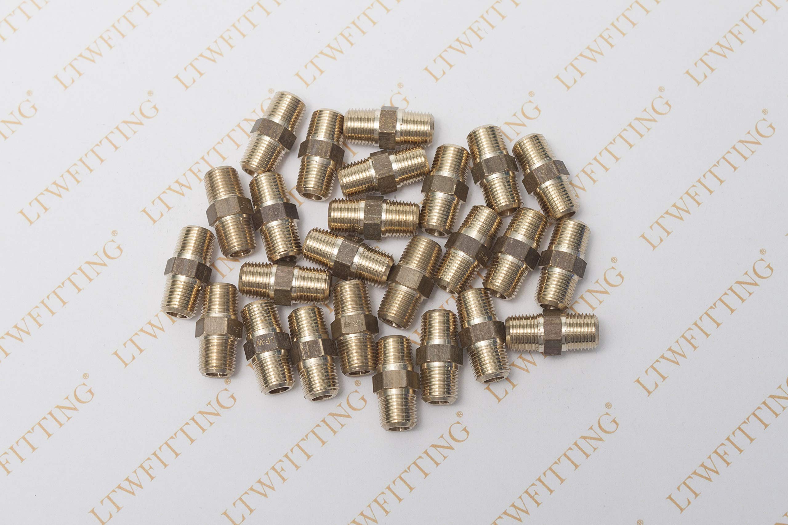 Raccordo In Ottone Nipplo Esagonale 1/4" X 1/4" G Filettatura - Foto 2