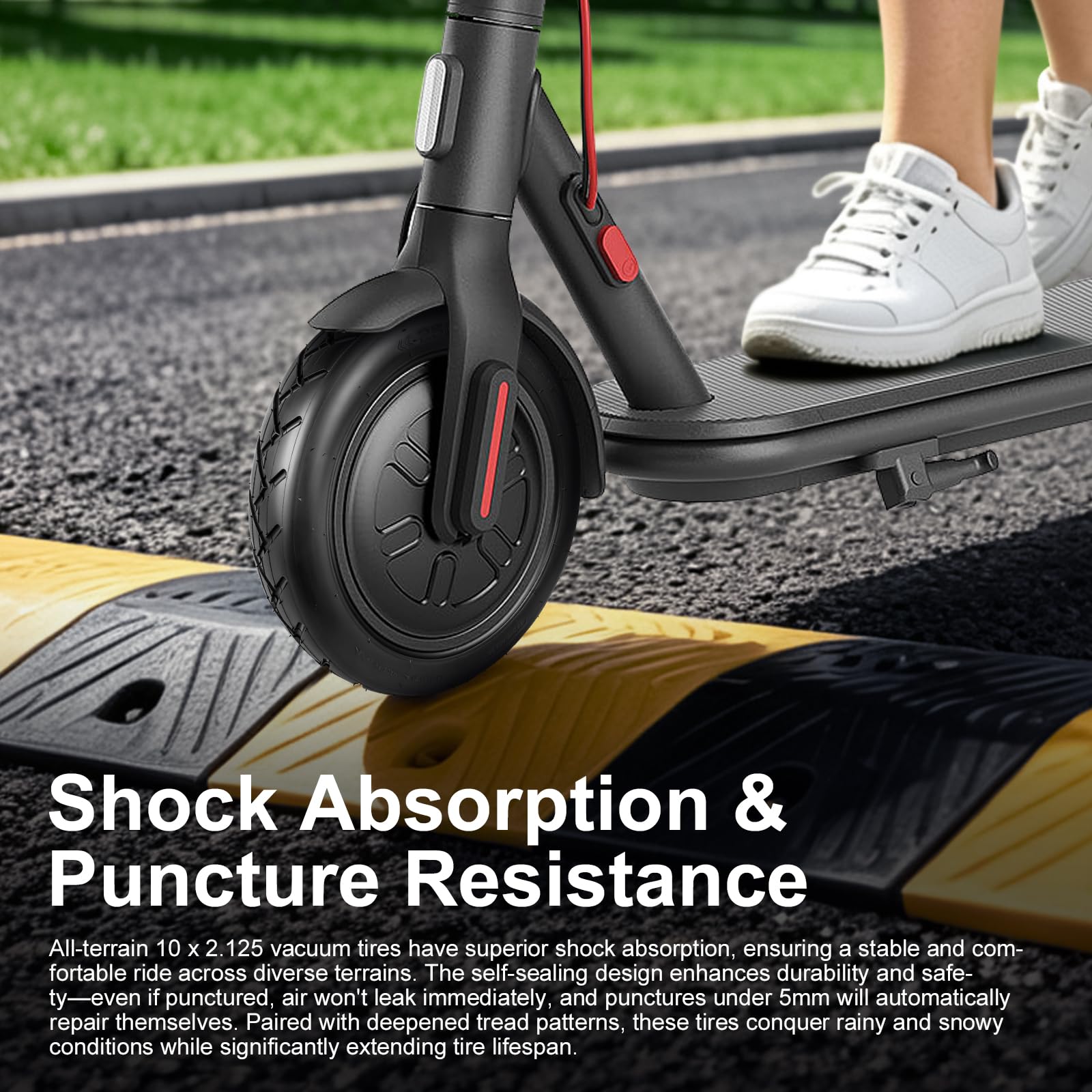 Pneumatici Tubeless 250 x 54 per Scooter Elettrico Xiaomi Mi4 Pro/Lite, 10 x 2,125 per Ninebot F20 F25 F30 F40 - 10 Pollici (Tubeless*2)