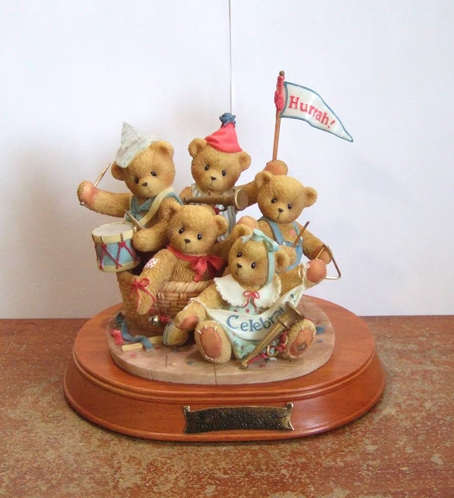 Amazon.com: Enesco Cherished Teddies Commemorative 5 Year