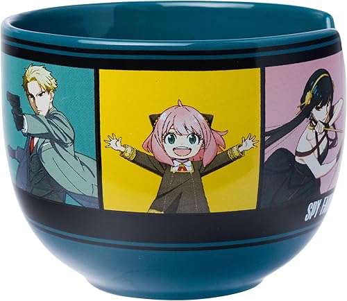 Miniatura 188 de Silver Buffalo The Powerpuff Girls Girl Power Featuring Blossom, Bubbles, and Buttercup Ceramic Ramen Noodle Rice Bowl with Chopsticks, Microwave