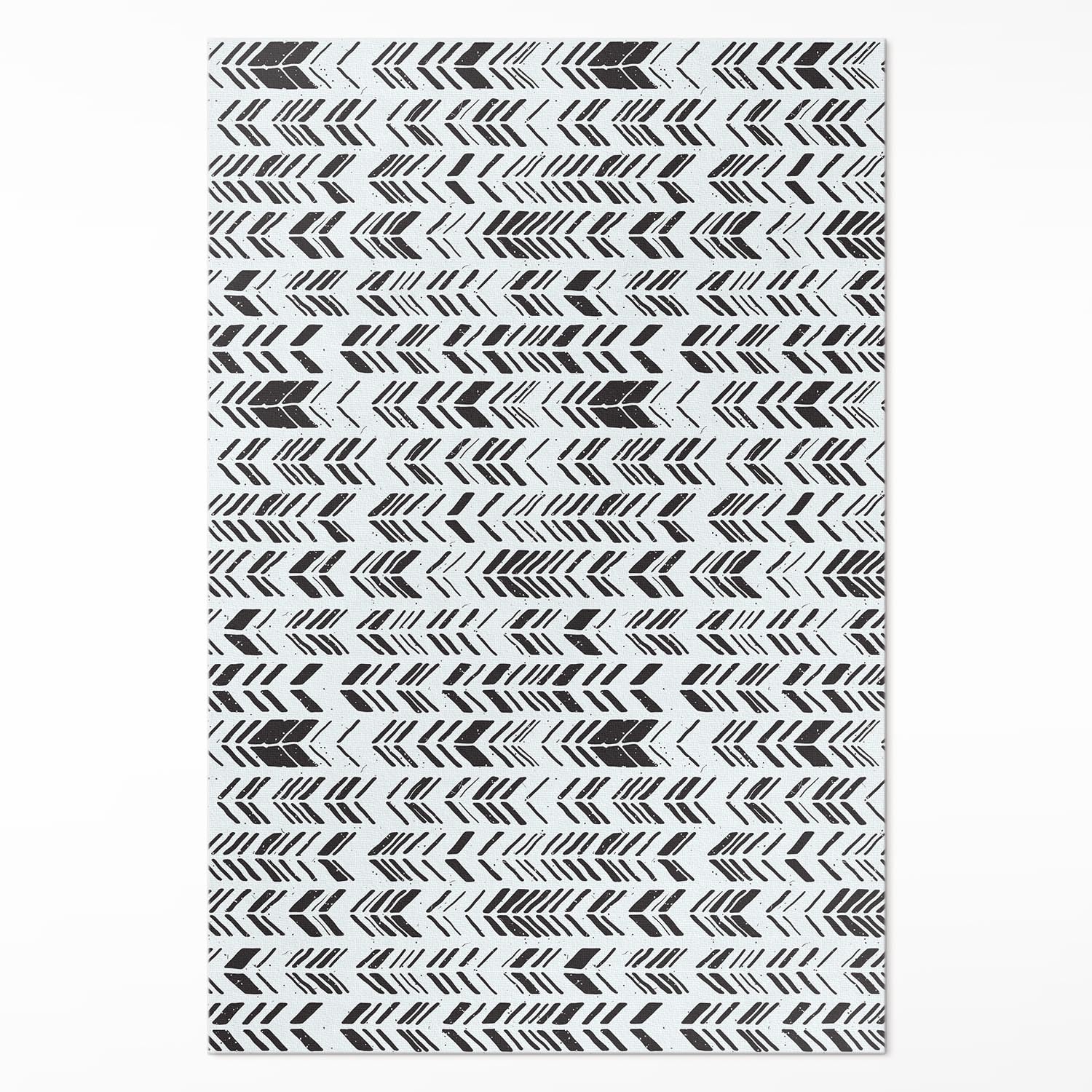Tapis en vinyle 80x120 cm PVC floorart design rectangle modèle indien pour salon