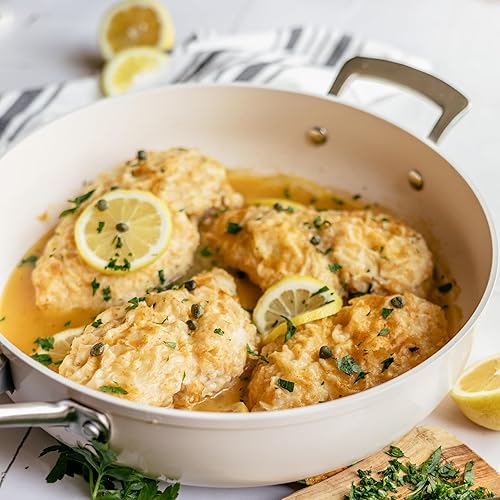 Miniatura 9 de Juego de utensilios de cocina de cerámica antiadherente (7 piezas) – No tóxico, sin PTFE ni PFOA – Apto para horno y compatible con todas las