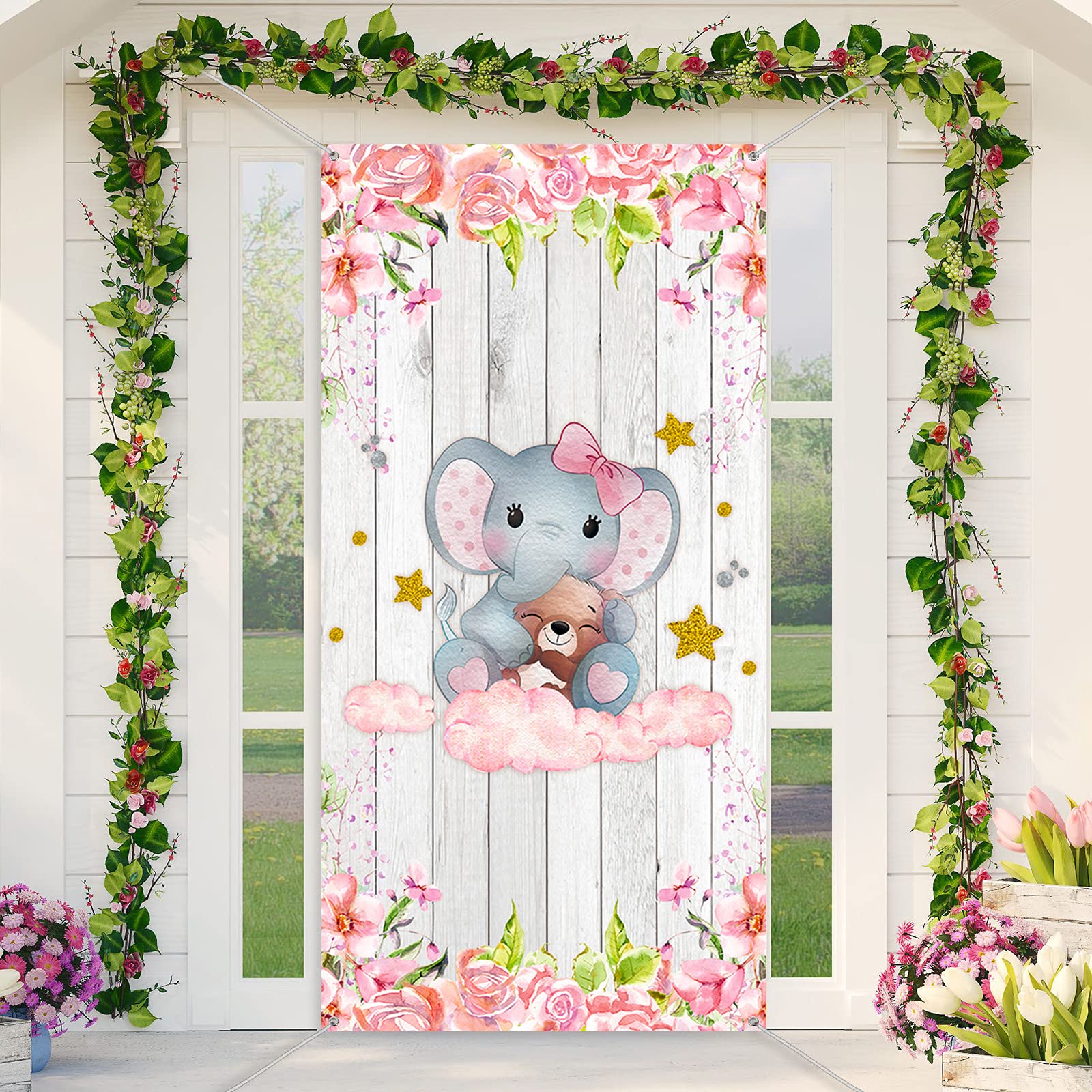 Buy Elephant Pink Baby Shower Party Decoration Supplies Little Elephant