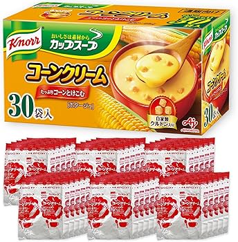 Amazon | クノール カップスープ コーンクリーム 30袋入 通販限定 野菜