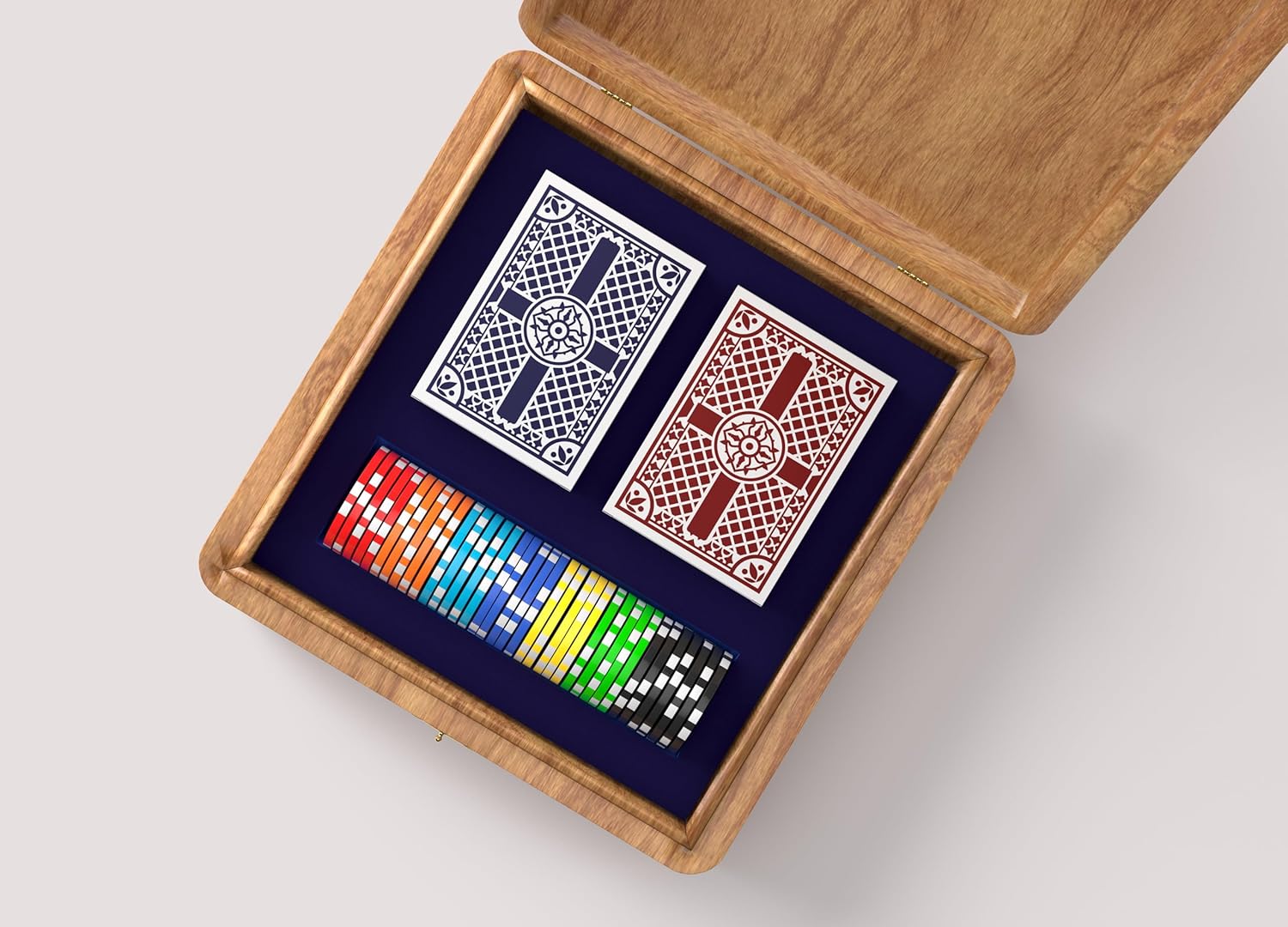 Blank Playing Cards to Write On - Set of 2 Decks with Poker Design on Back - (60 Cards per Box / 120 Cards Total) - Create Your Own Deck of Cards - 2.5 Inches x 3.5 Inches - (Blue + Red)