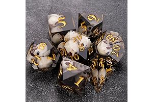 Unleash the Darkness: Black Skull DND Dice for Epic Tabletop Adventures