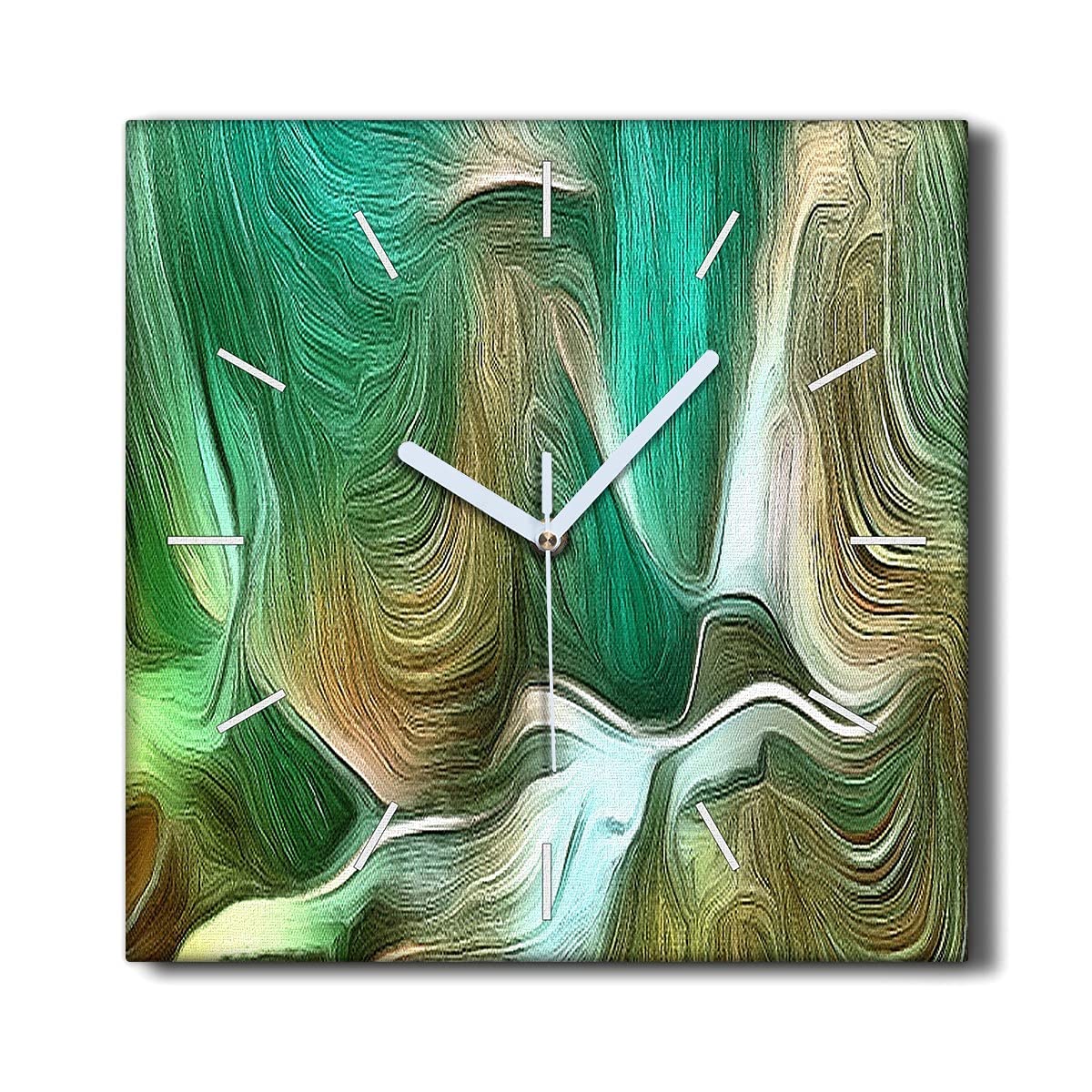 Horloge sur Toile 30x30cm Coloray pour décoration du salon moderne