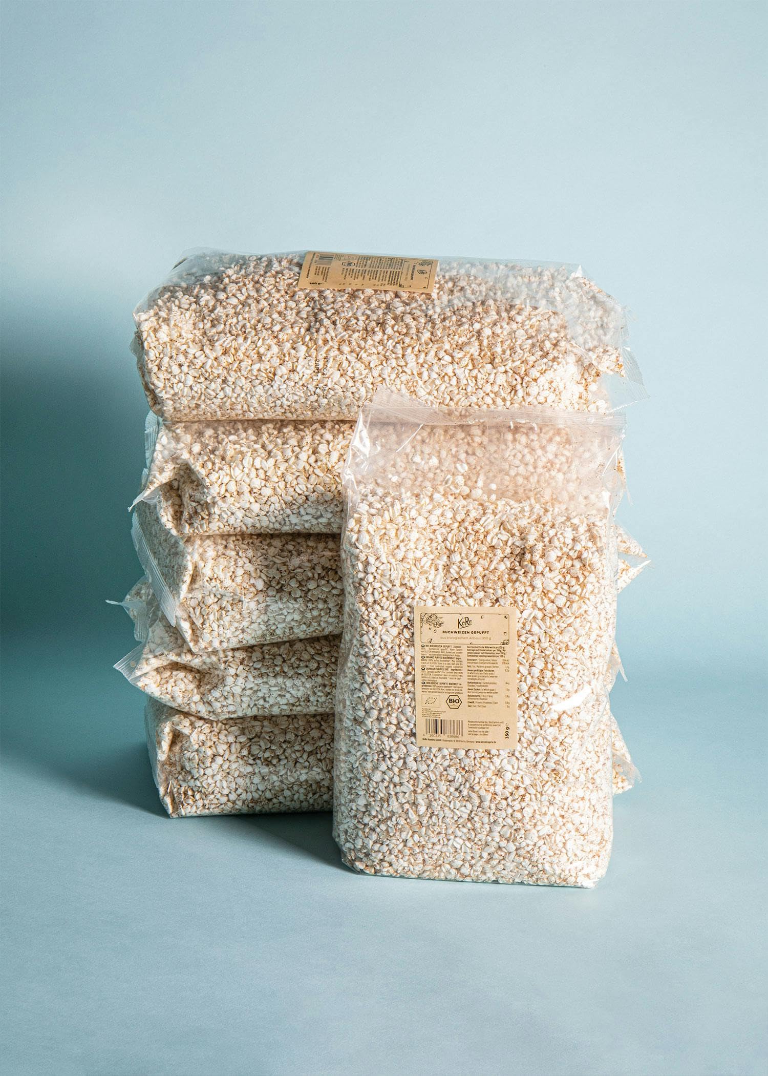 KoRo - Grano saraceno soffiato bio 6 x 350 g - Bio e vegan - Cereali da colazione - Nel latte o nello yogurt