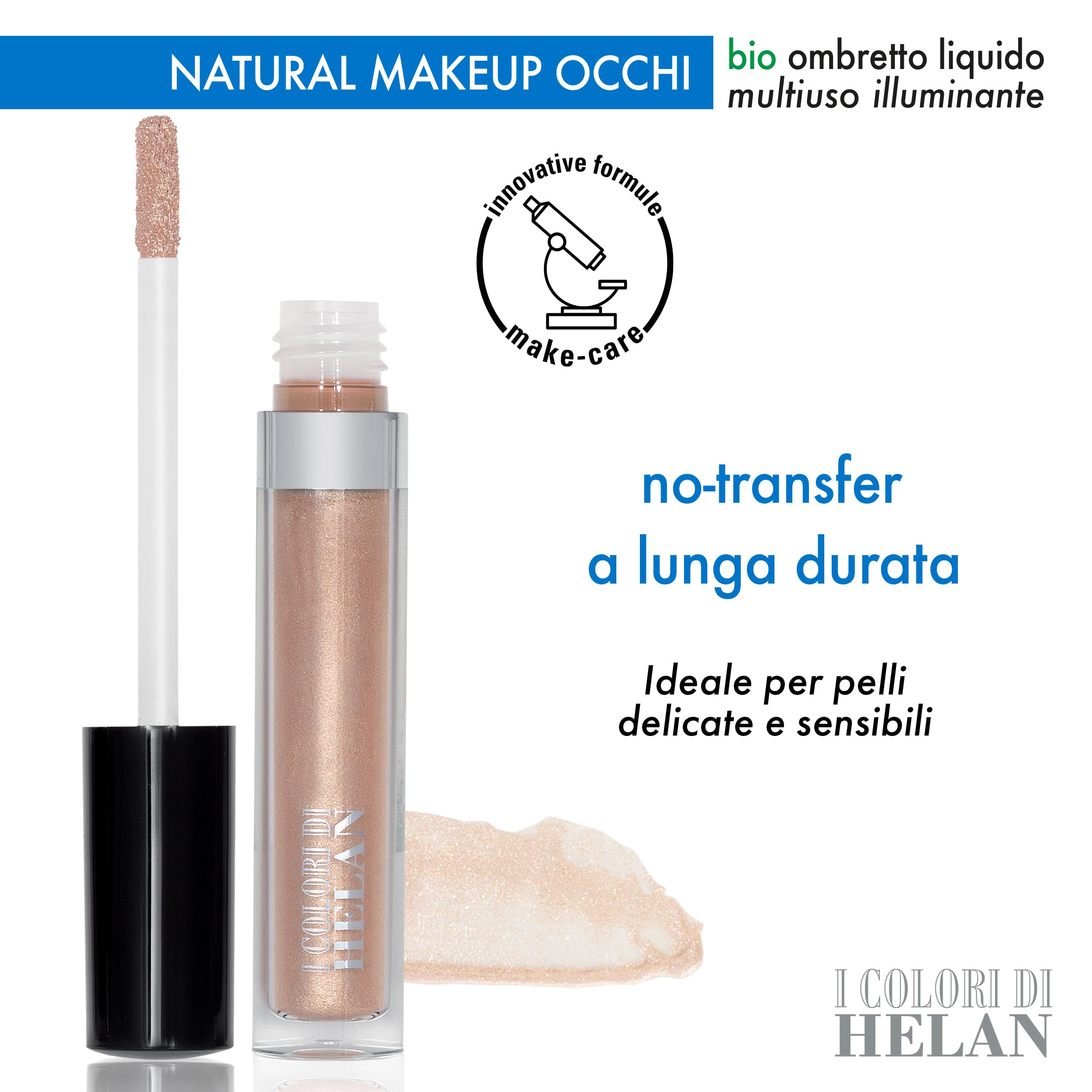 Helan I Colori di Helan, Illuminating Multi-Purpose Liquid Eye Shadow Ideal as Liquid Blush, Face Make Up Earth and Bronzer - Image 2