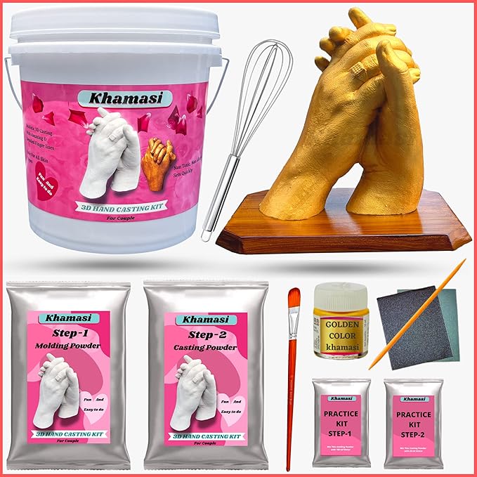 Khamasi Hand Casting Kit 3D Couple Casting Kit, casting kit for