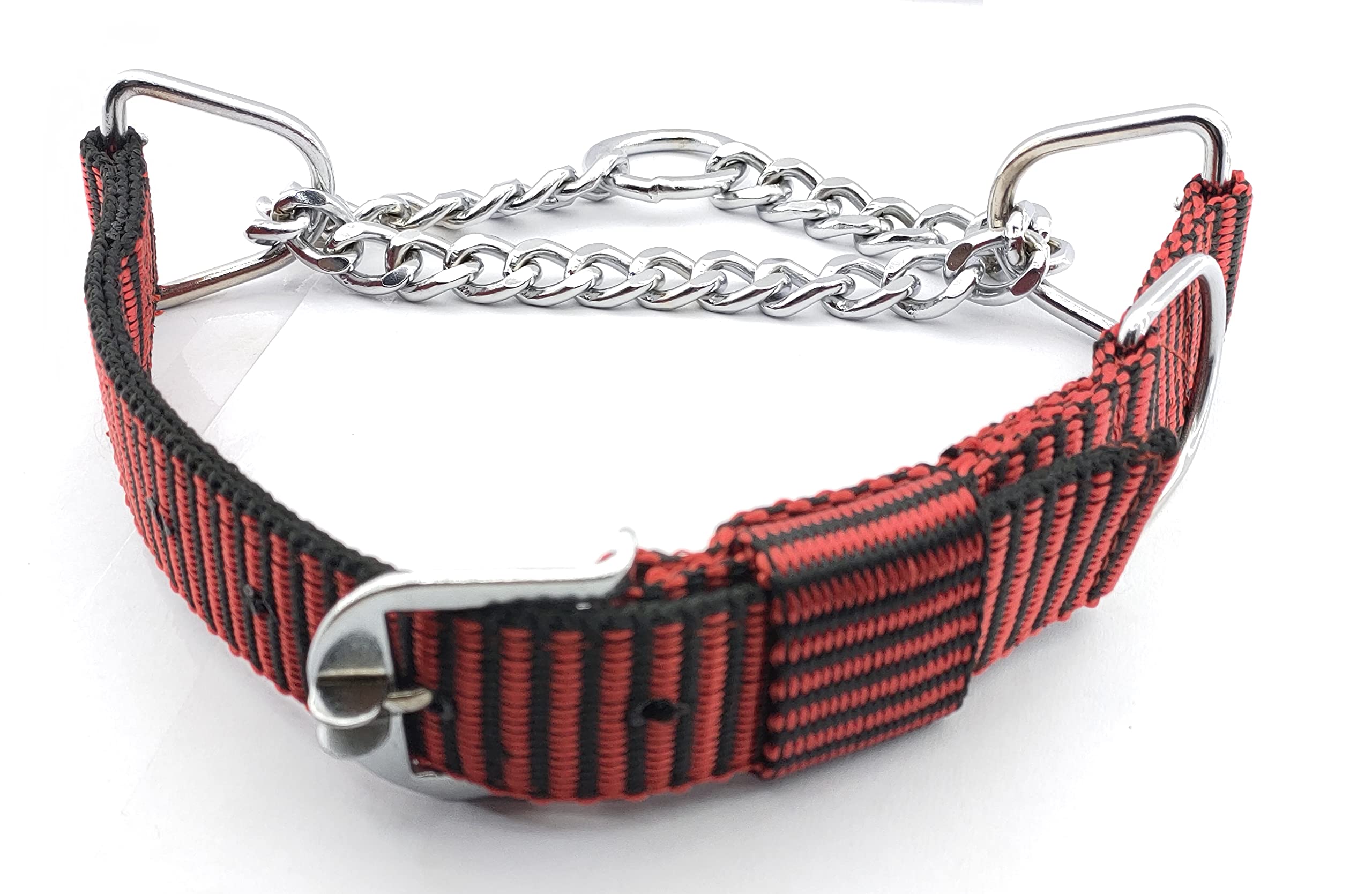 RvPaws Heavy Weighted Durable Dog Choke Collar Pet Nylon Half Chain Diamond  Cut Choker Metal Dogs Collars Size inch XX-Large for Giant, Grate
