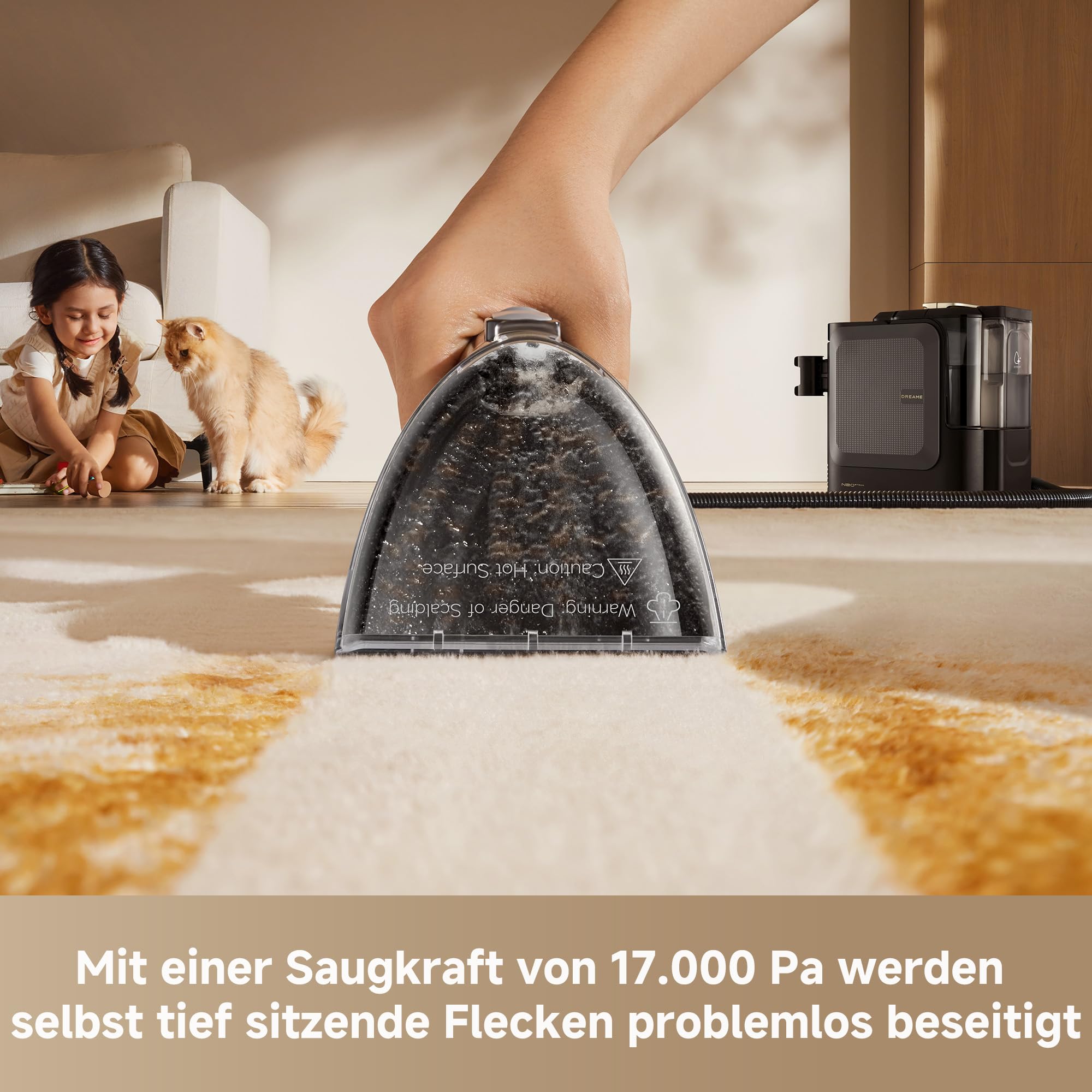 DREAME N20 Steam, tragbarer Fleckenreiniger für Teppiche, 100 °C Dampf