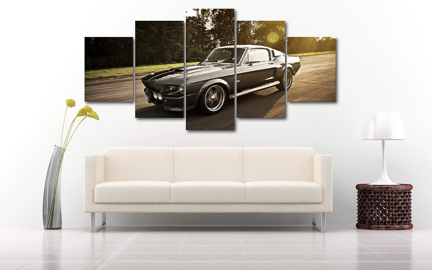 5 Piece Luxury Canvas Posters of Sports Cars Supercar