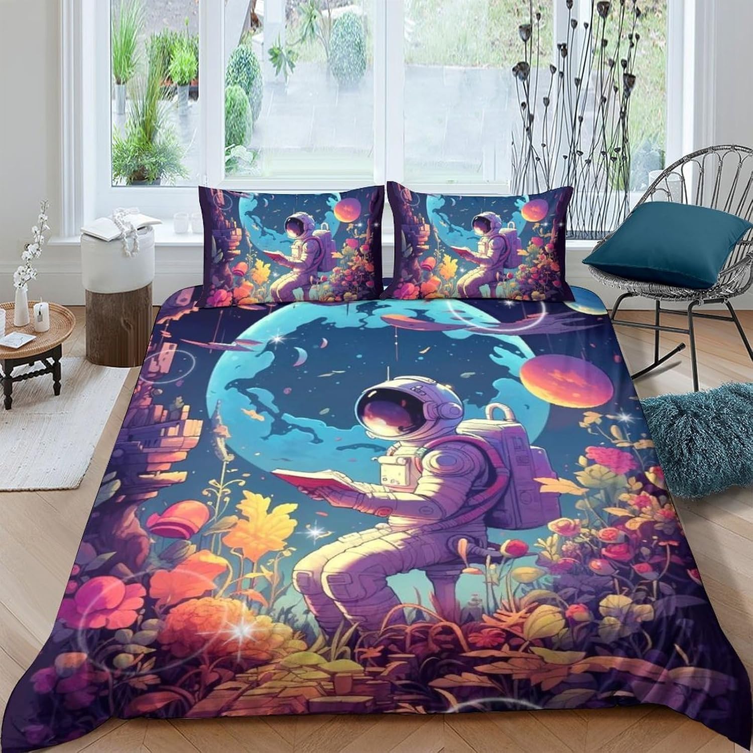 Ropa De Cama Infantil Niña 3D Personajes De Dibujos Animados 260X230 Cm Imprimiendo Funda Nórdica Y Funda De Almohada Estudiante Cama - Antialérgico Cómodo Suave Fácil De Limpiar-85124140923