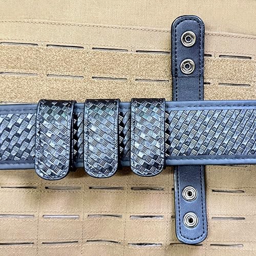 Miniatura 3 de ROCOTACTICAL Protectores de cinturón de doble presión, para cinturón de servicio de 2.25 pulgadas, paquete de 4