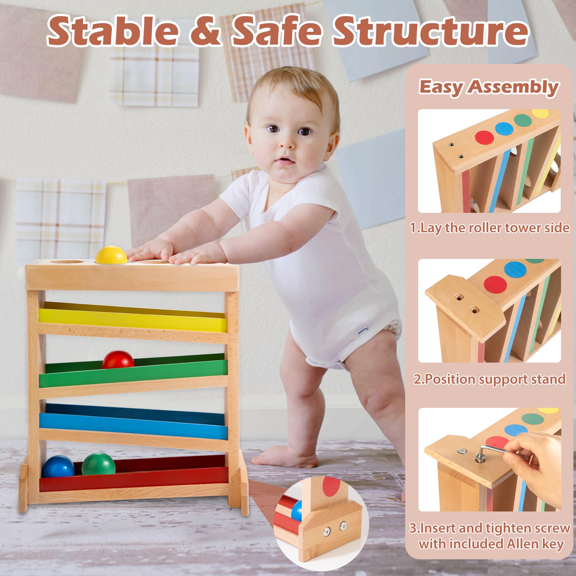 Piggy Bank Toys For Toddlers 1-3 Montessori Toys For 1-3 Year Old