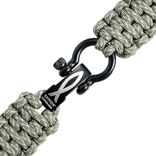 Miniatura 9 de Savior Survival Gear Correa de reloj Paracord de 0.787 in0.866 in con liberación rápida, para hombres y mujeres, correa compatible con varios