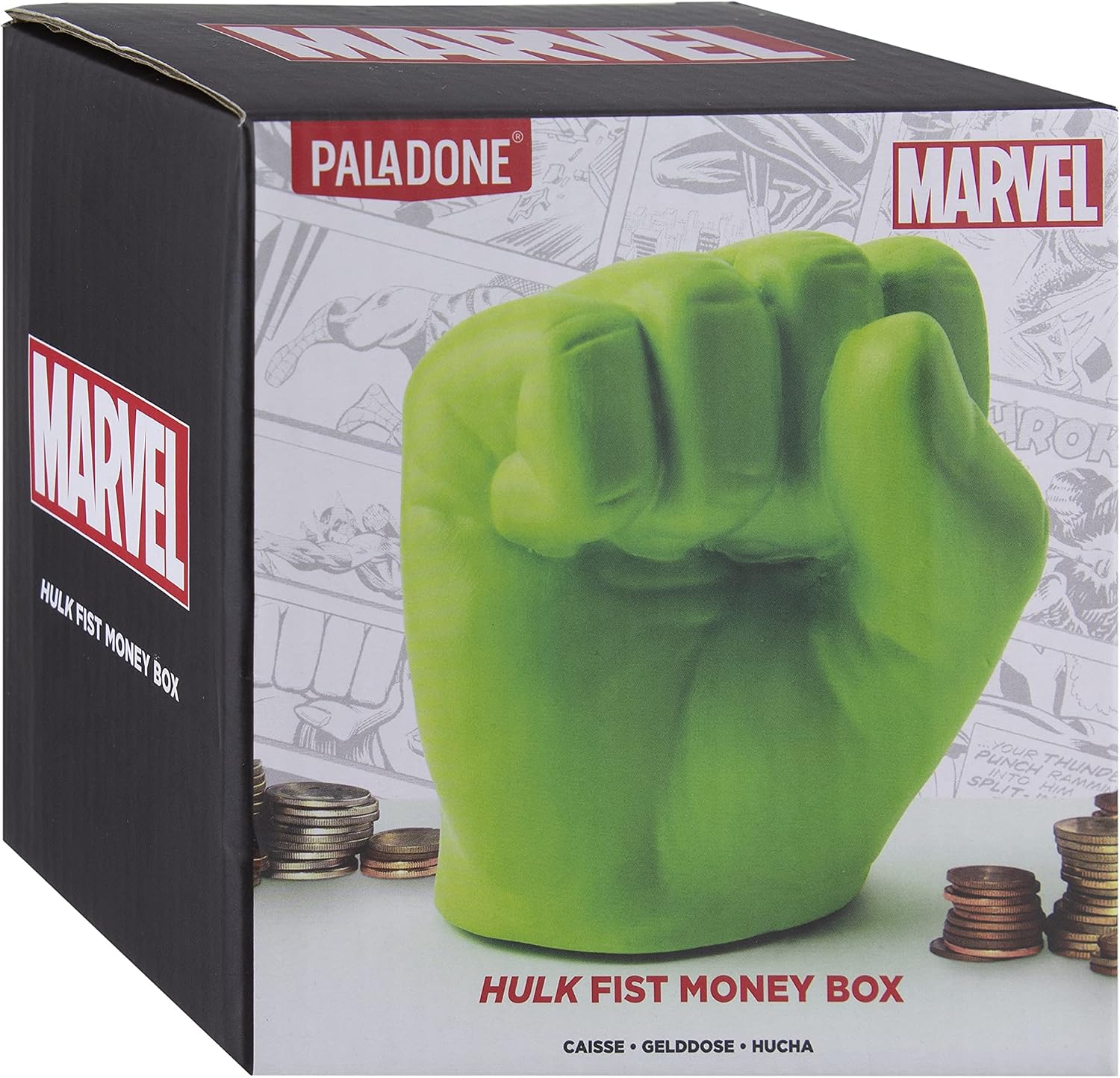 Paladone Marvel Hulk Fist Money Box, Green - Image 4