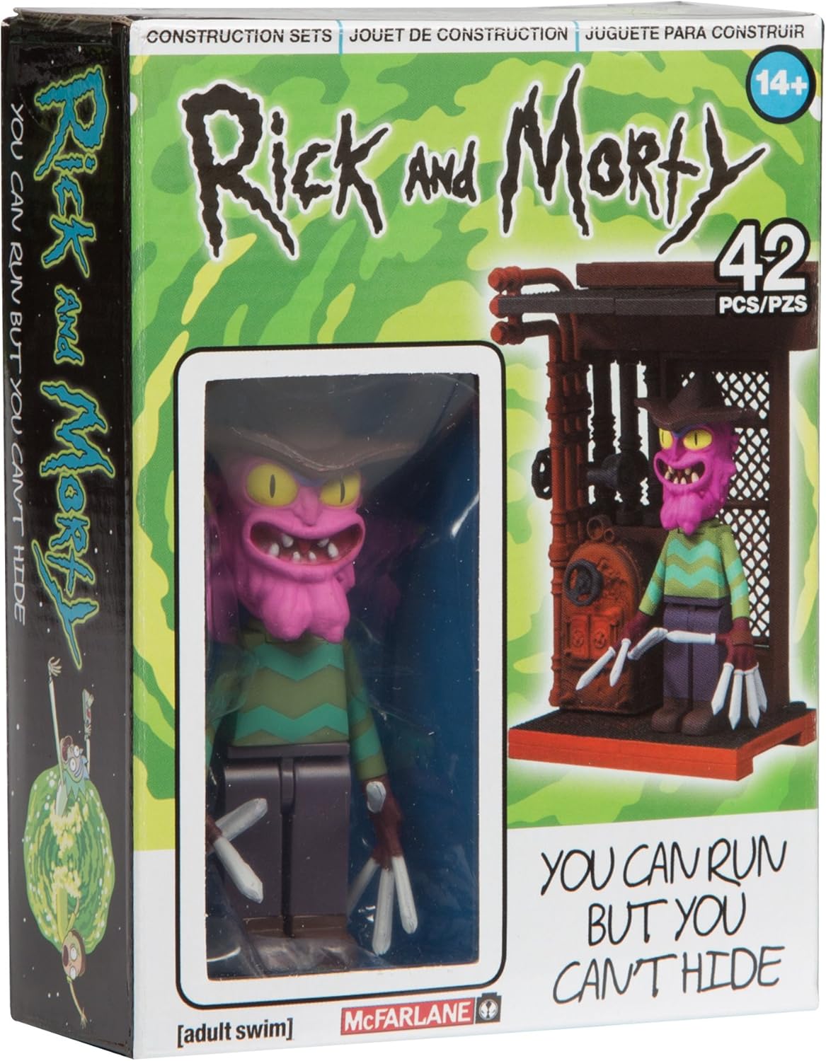 McFarlane Toys Rick & Morty You Can Run But You Can't Hide Micro Construction Interlocking Building Set